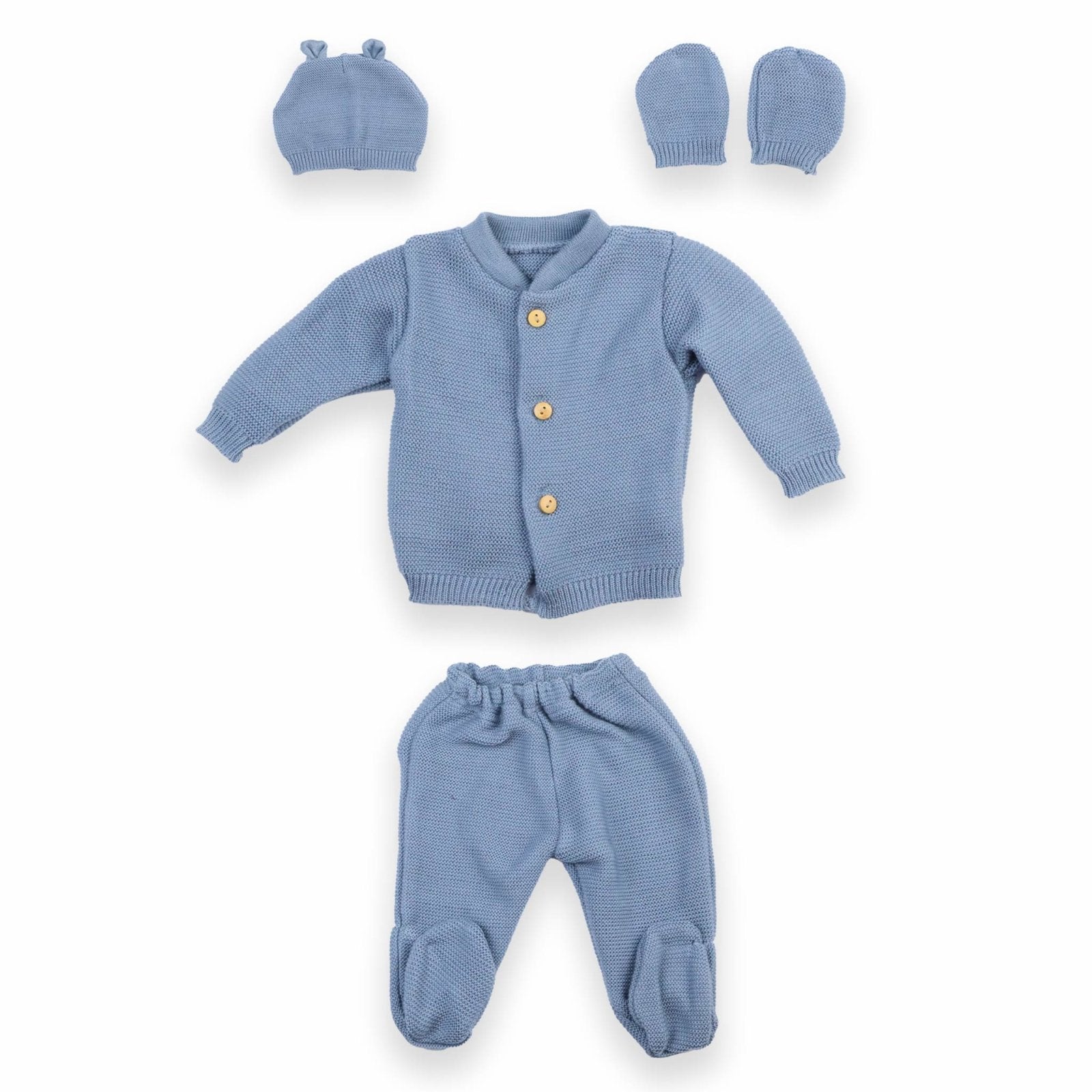 Woolen Gift Set PK of 4 Navy Blue| Little Darling - Zubaidas Mothershop