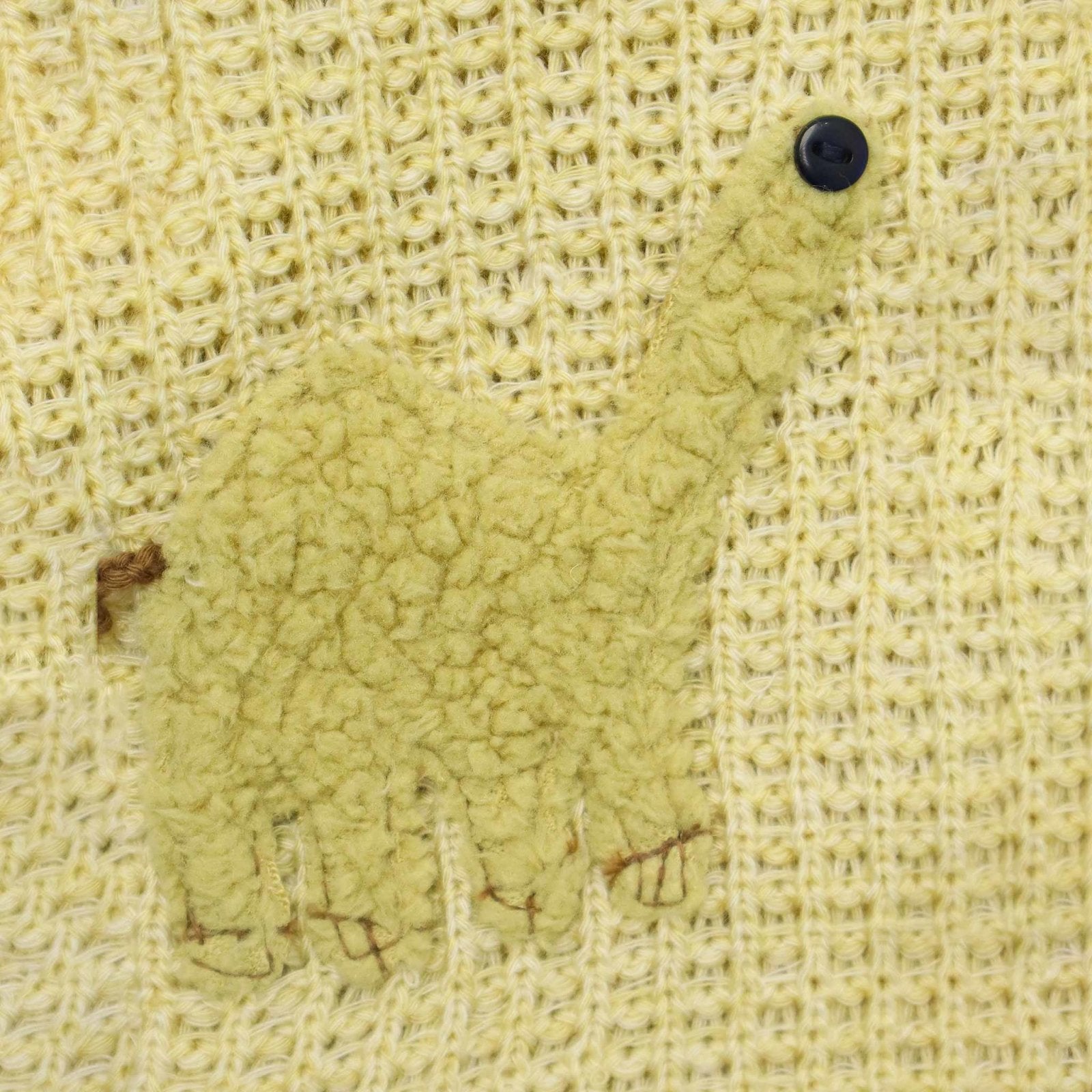 Woolen Hooded Jacket Embossed Camel by Little Darling