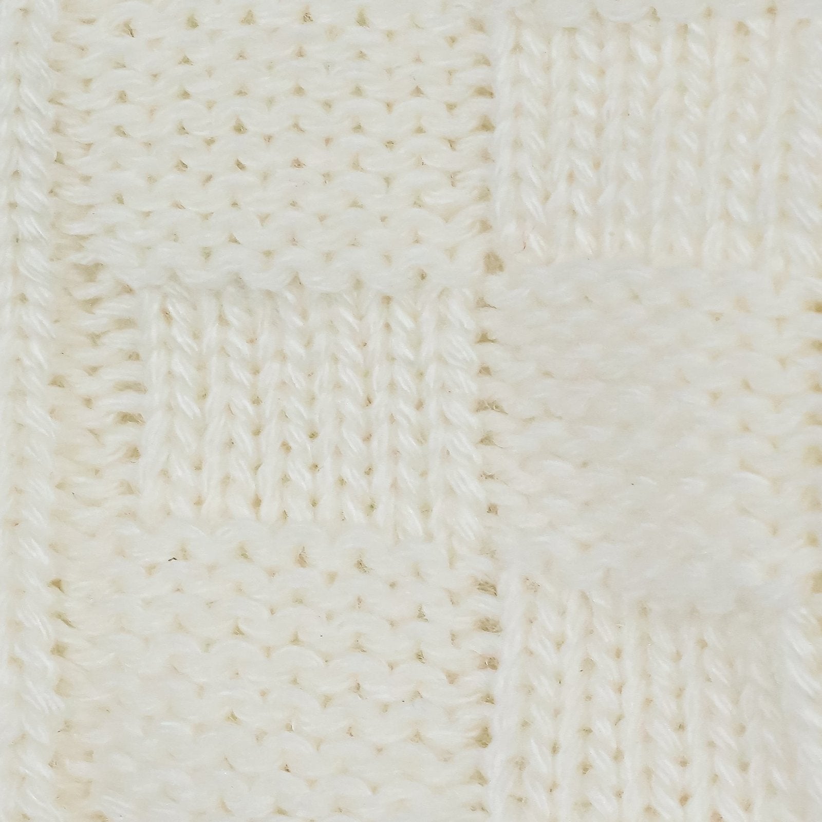 Woolen Hooded Jacket Box pattern Off-White Color by Little Darling
