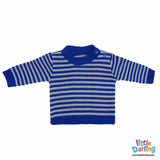 Woolen Shirt Blue Strips | Little Darling - Zubaidas Mothershop