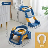 Infantes Fancy Foldable Toilet Potty Training Seat with Ladder