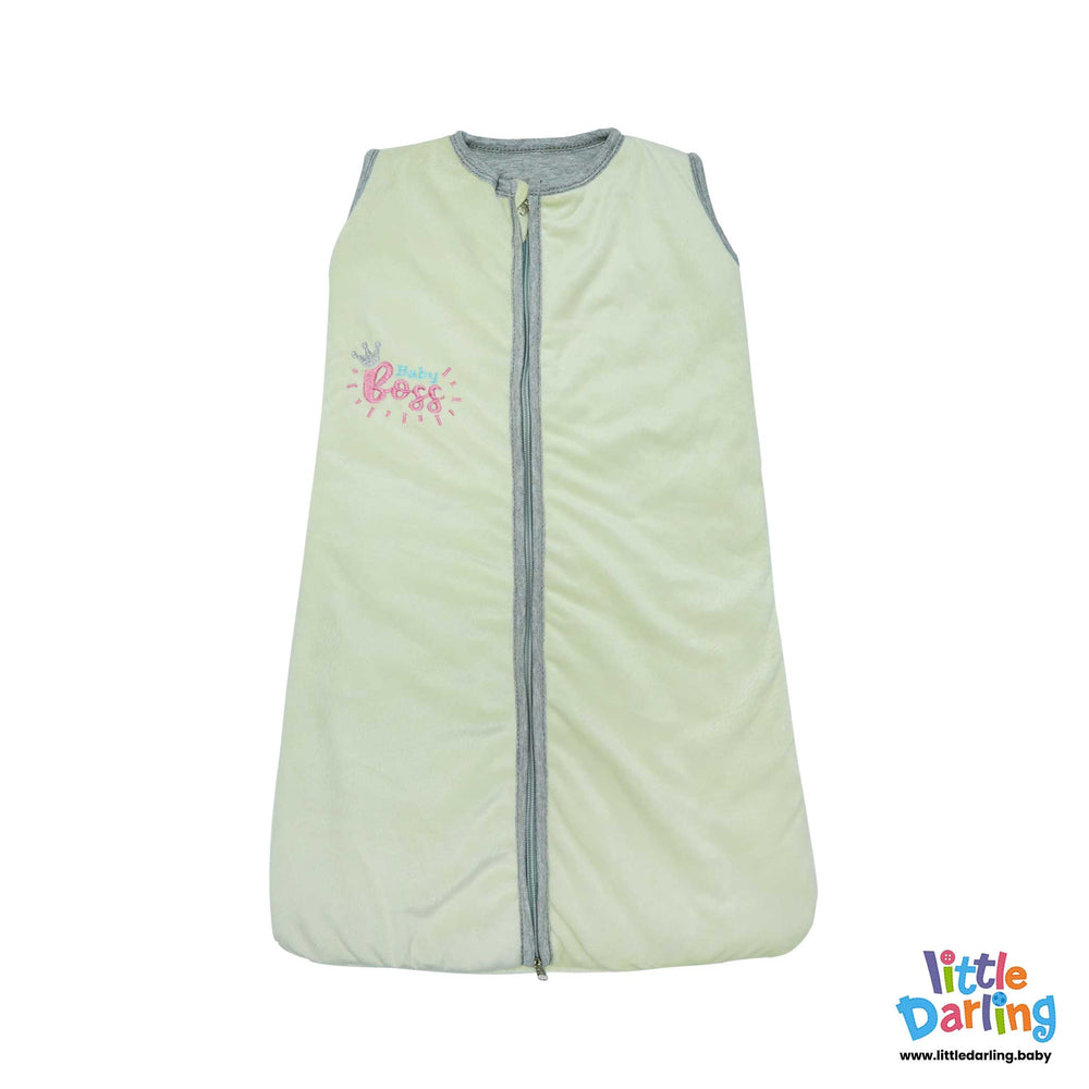 Baby Velour Sleeping Bag Baby Boss Embroidery By Little Darling