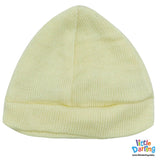 Baby Woolen Cap Grey Strip Yellow Color | Little Darling