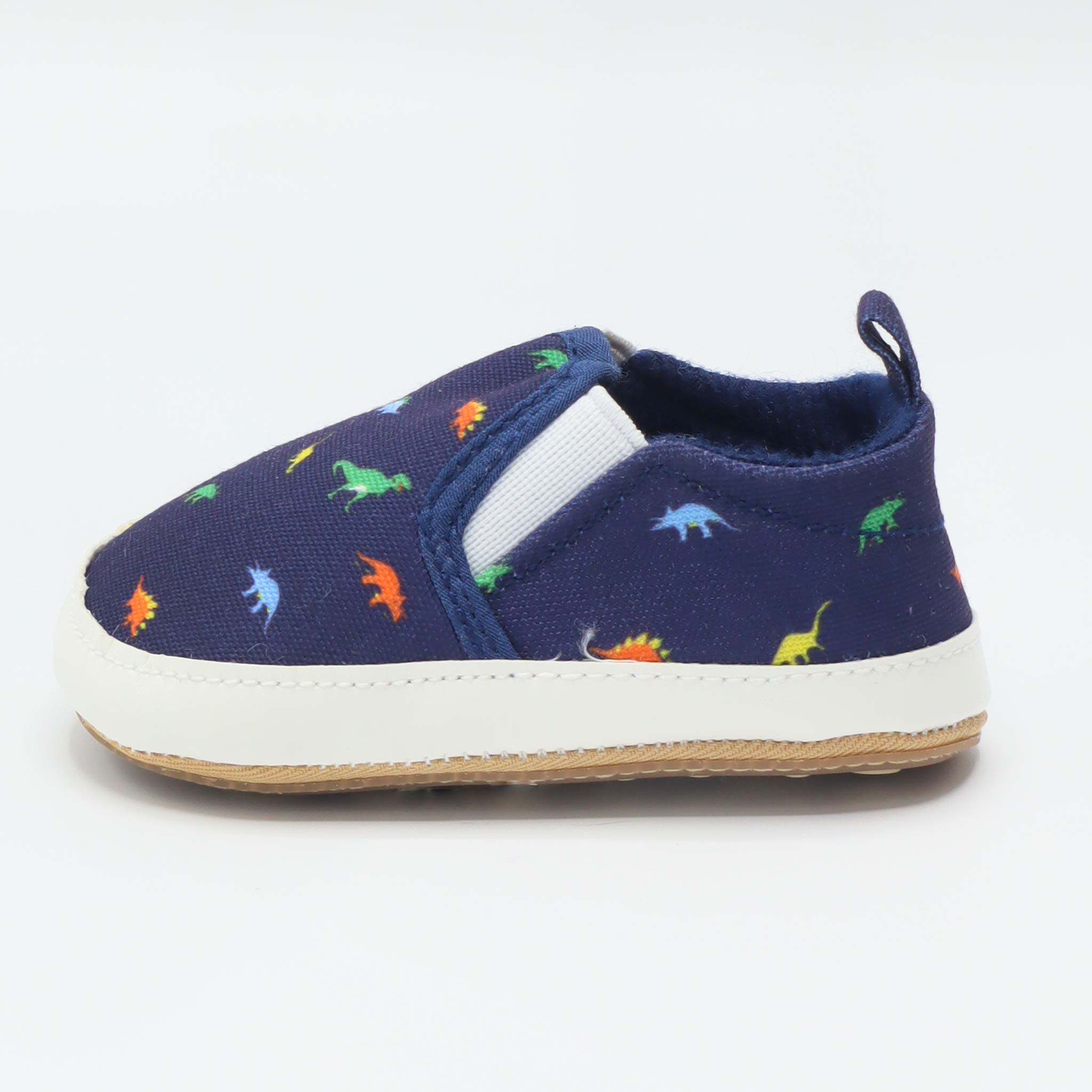 Baby Sneaker Blue Color Dinosaur Print