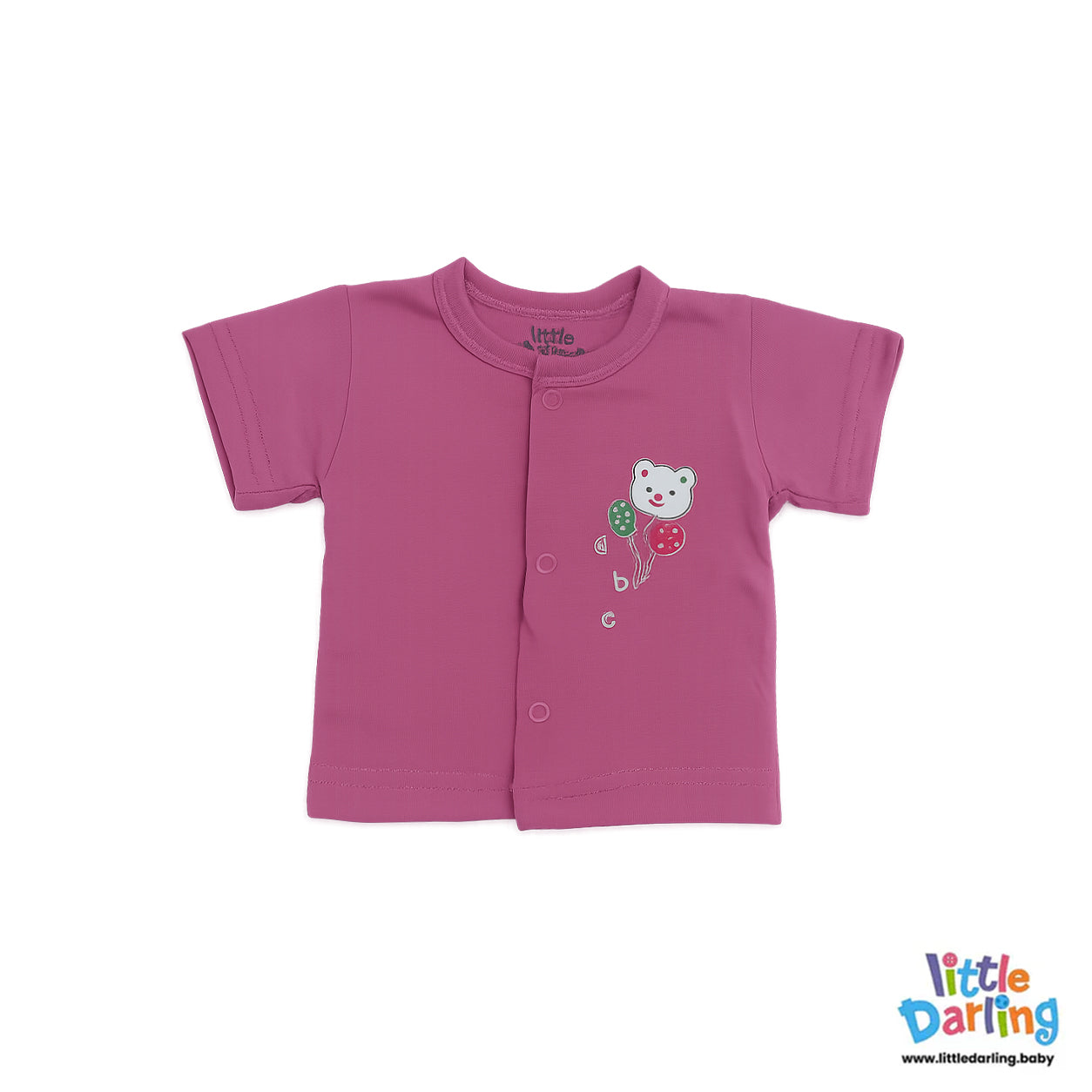 4 Pcs Newborn Gift Set Pink Color by Little Darling