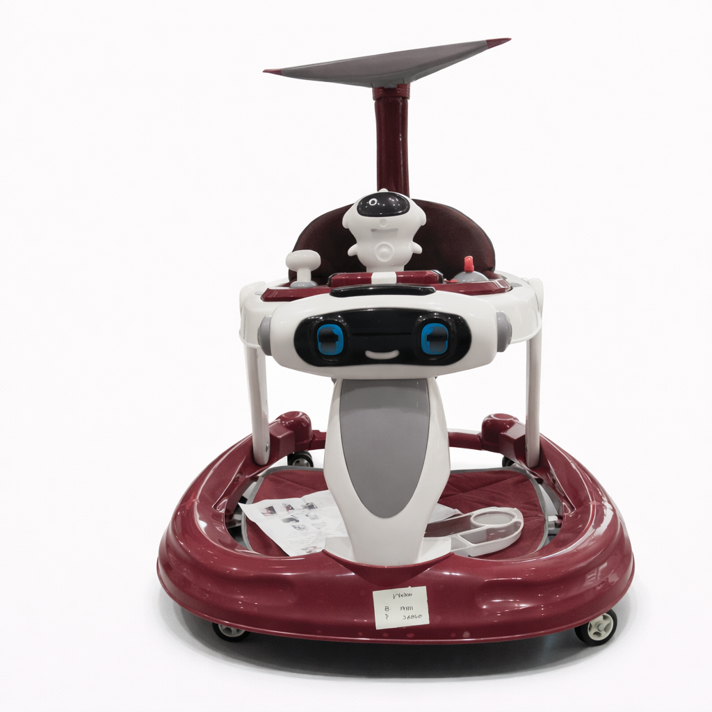Robot Baby Walker with Canopy and Activity Tray