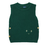 Sweater Sleeveless Green Color | Little Darling