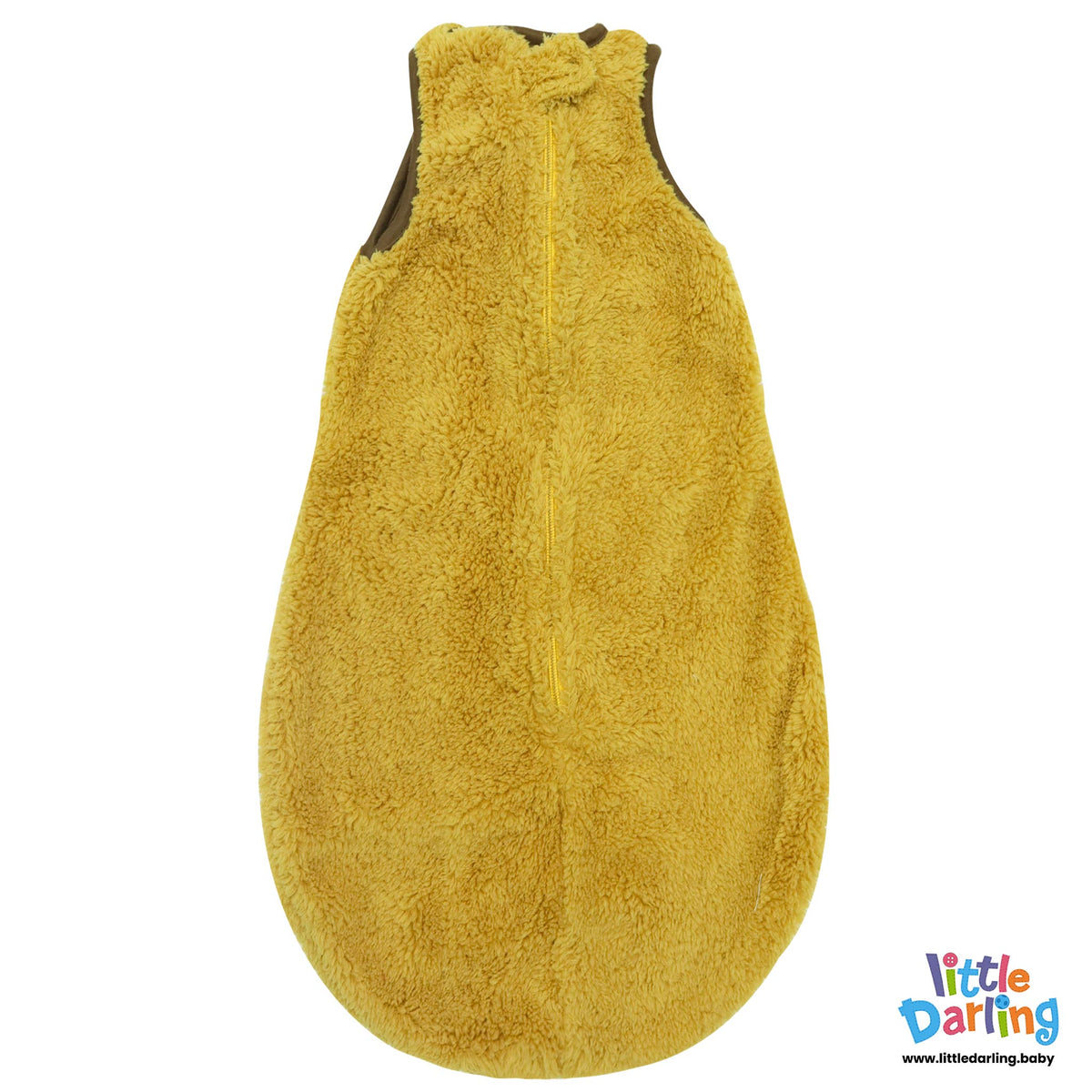 Baby Fur Sleeping Bag Brown Color | Little Darling