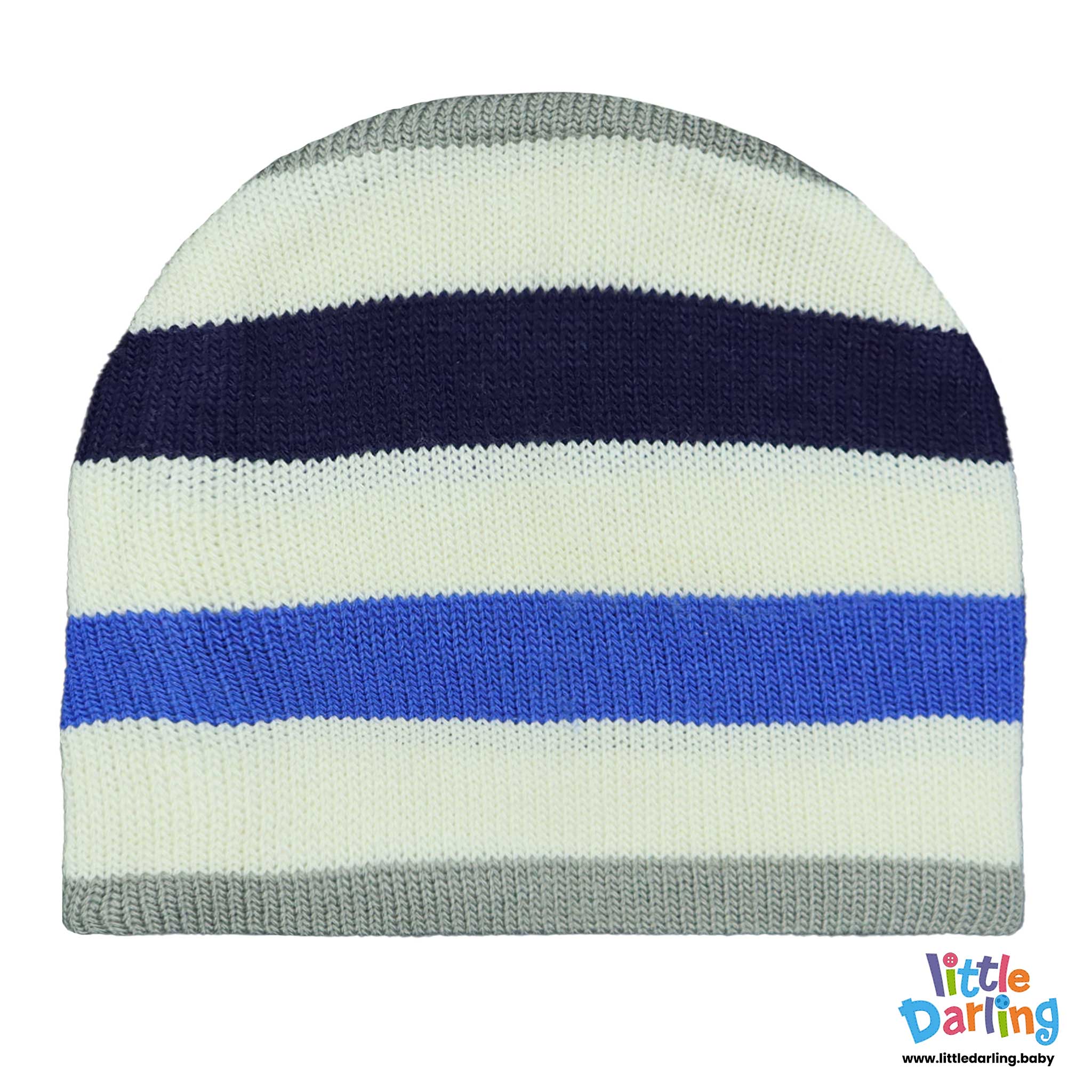 Baby Woolen Cap Multi Stripes By Little Darling