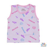 Baby Sando Suit 2 Pcs Cute Pink Comfort Set | Little Darling