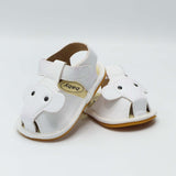 Baby Sandals White Color Elephant Pattern