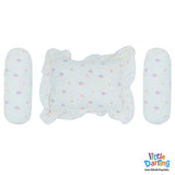 Head Pillow Set PK Of 3 White Color | Little Darling