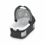 Portable Baby Bassinet with Mesh Sides and Toy Bar
