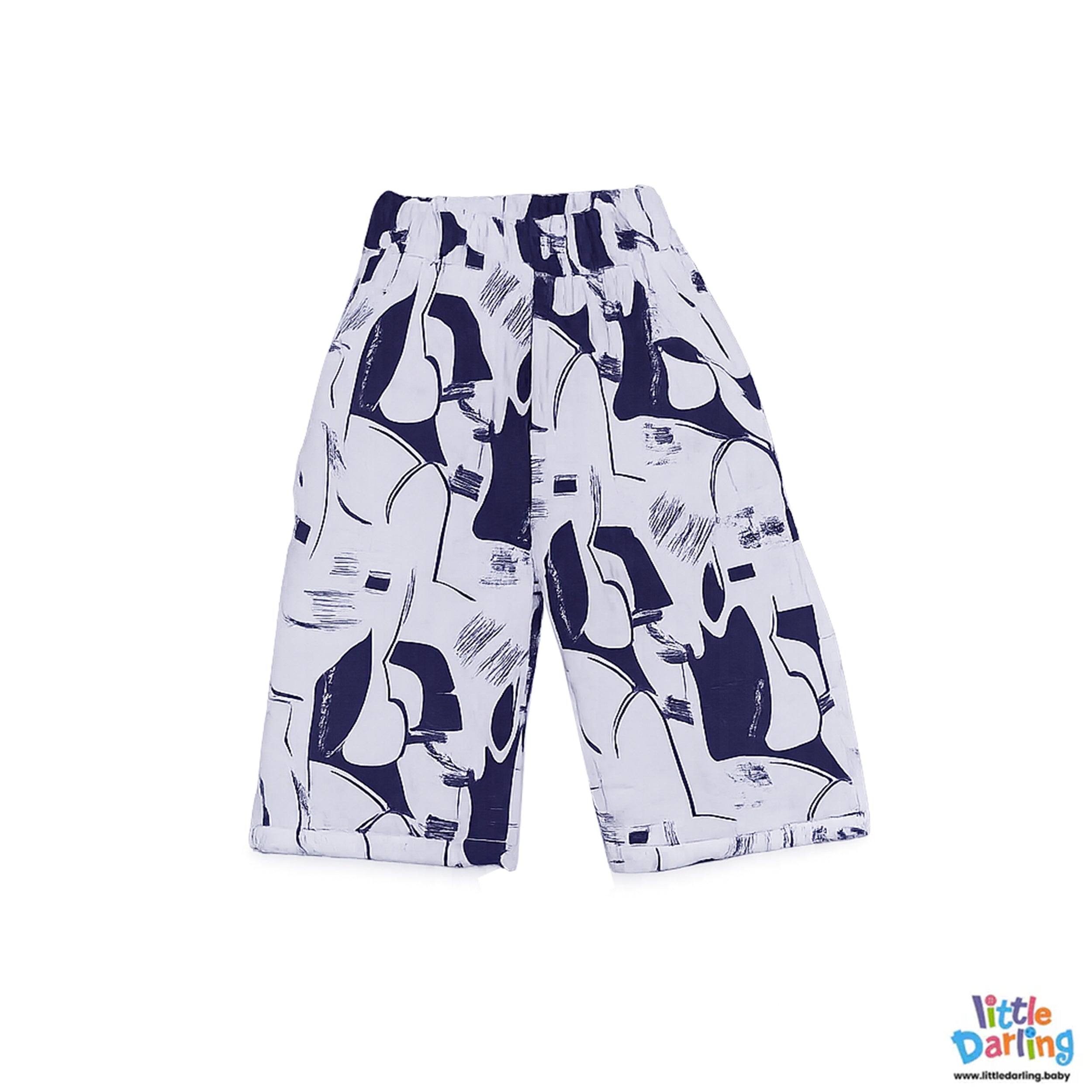 Stylish Boys White Printed Shirt and Shorts Set