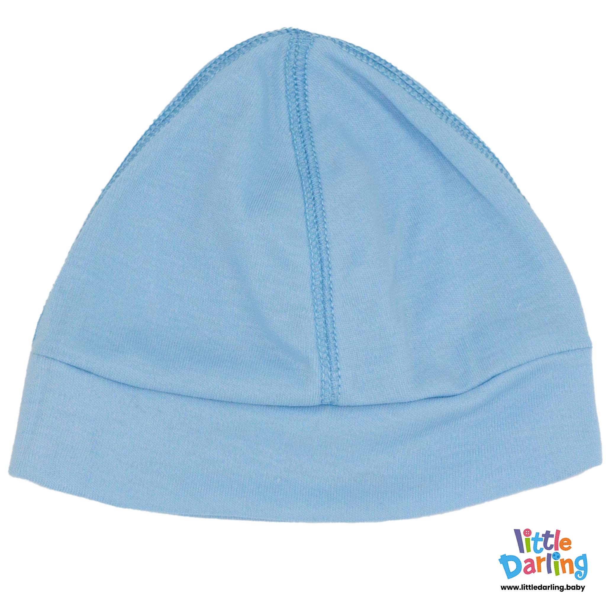 Baby Patch Cap Monkey & Cloud Light Blue Color by Little Darling
