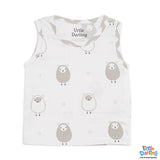 Baby Sando Suit 2 Pcs Sheep Print Comfort Set | Little Darling