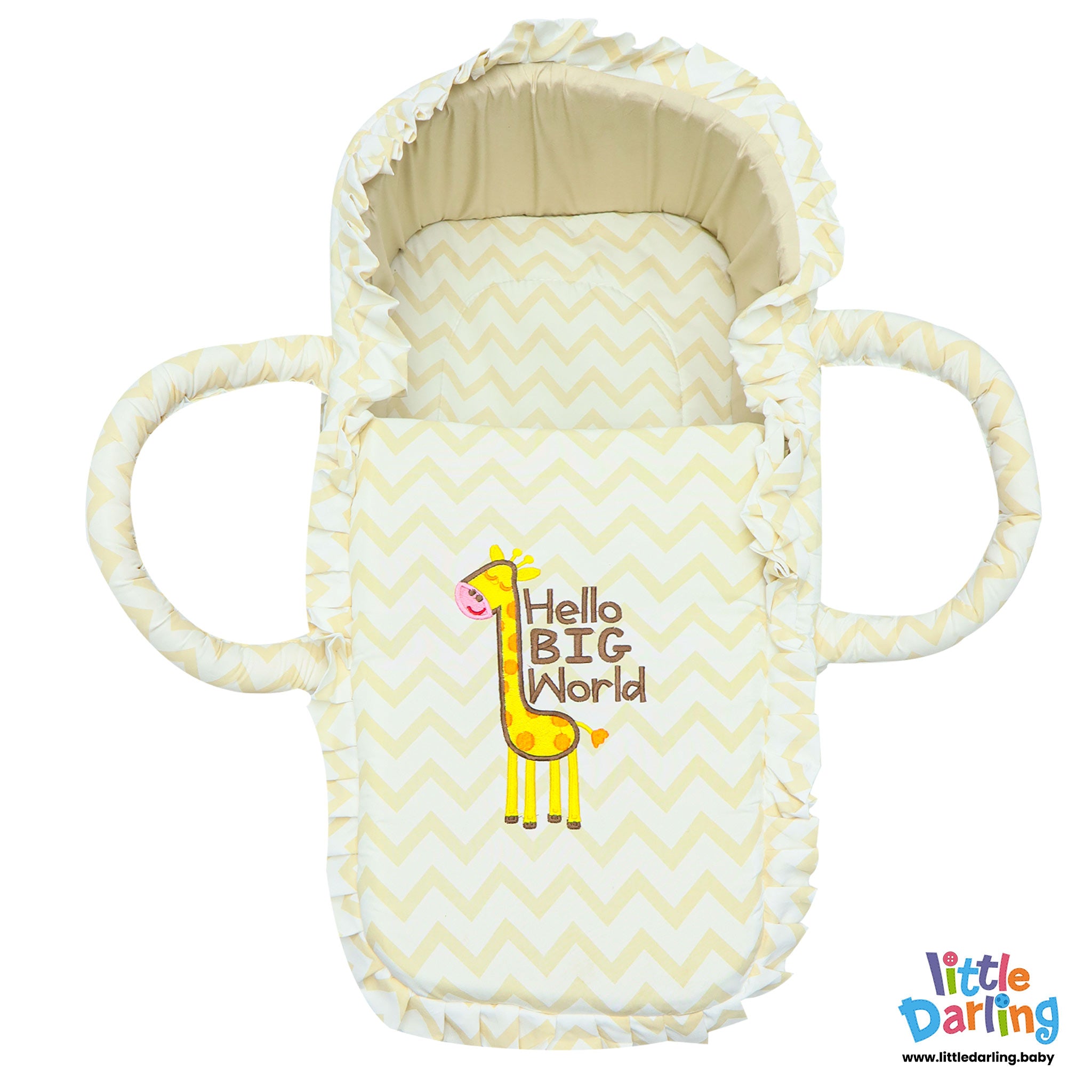 Infant Moses Basket Hello Big World by Little Darling