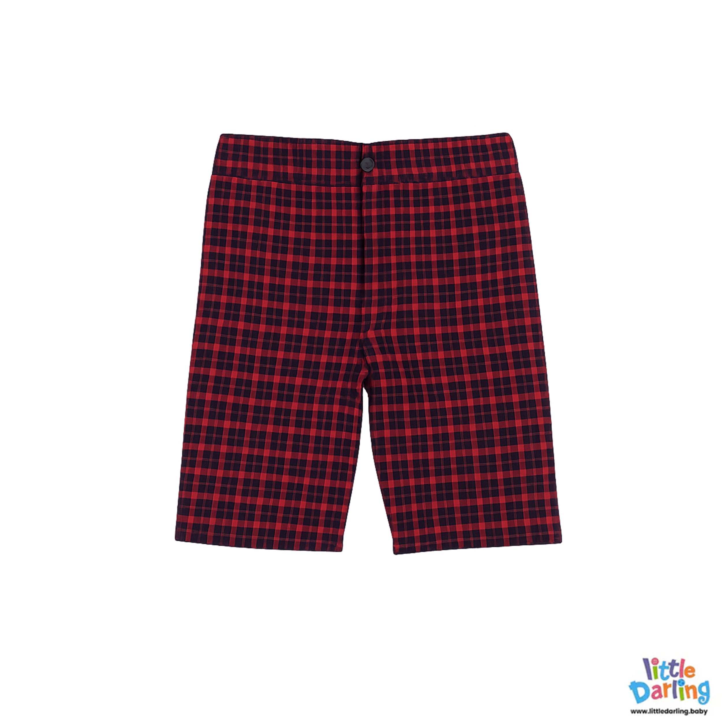 Stylish Boys Red Check Shirt and Shorts Set