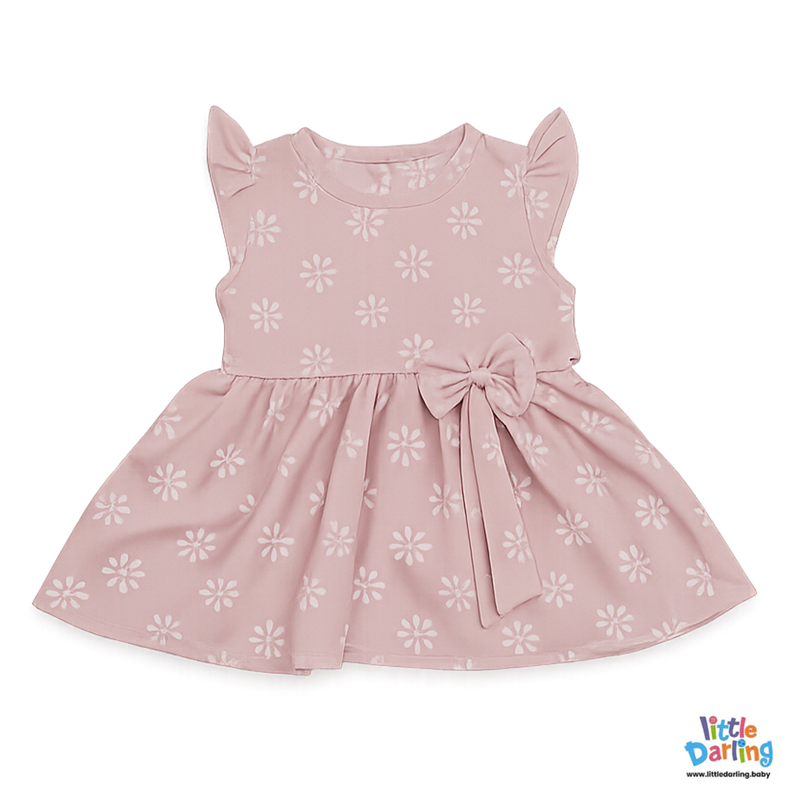 Baby Girls Pink Floral 2 Pcs Outfit