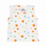 Polka Dots Sleeveless Shirt & Shorts Set | Little Darling