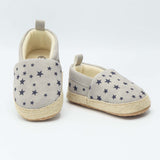 Baby Sneaker Grey Color with Blue Star Print