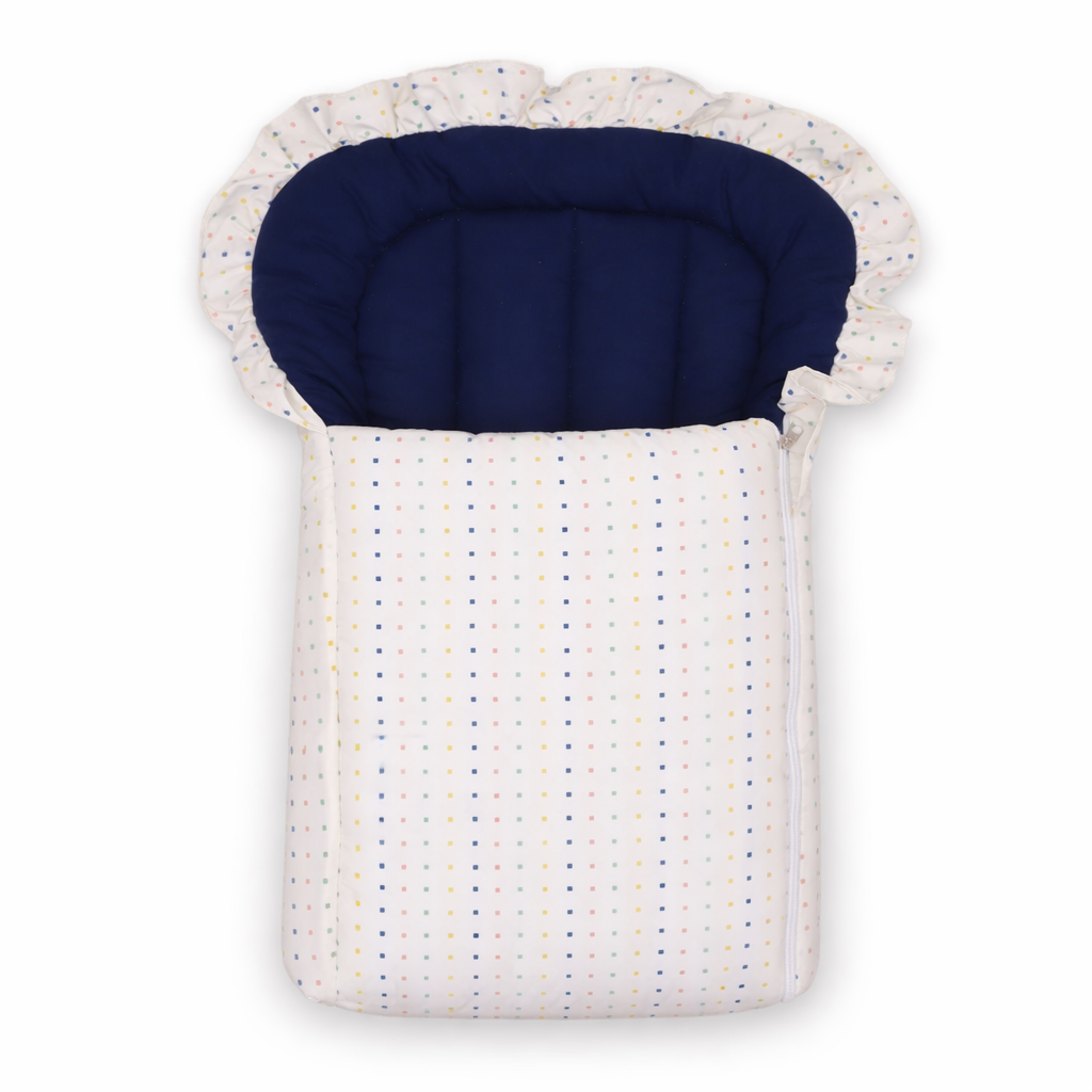 Baby Carry nest Frill Polka Dot Print by Little Darling