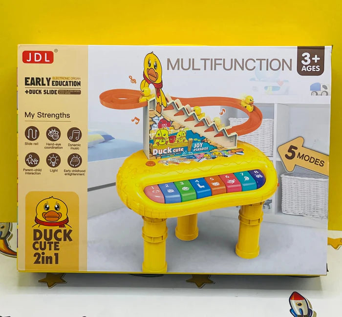 2 in 1 Multifunction Duck Track with Electronic Piano