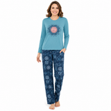 Women's Cotton Printed Shirt & Trouser Night Suit Set