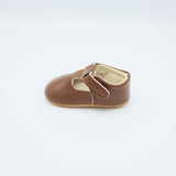 Baby Shoes Toddler Leather T-Bars Brown Color