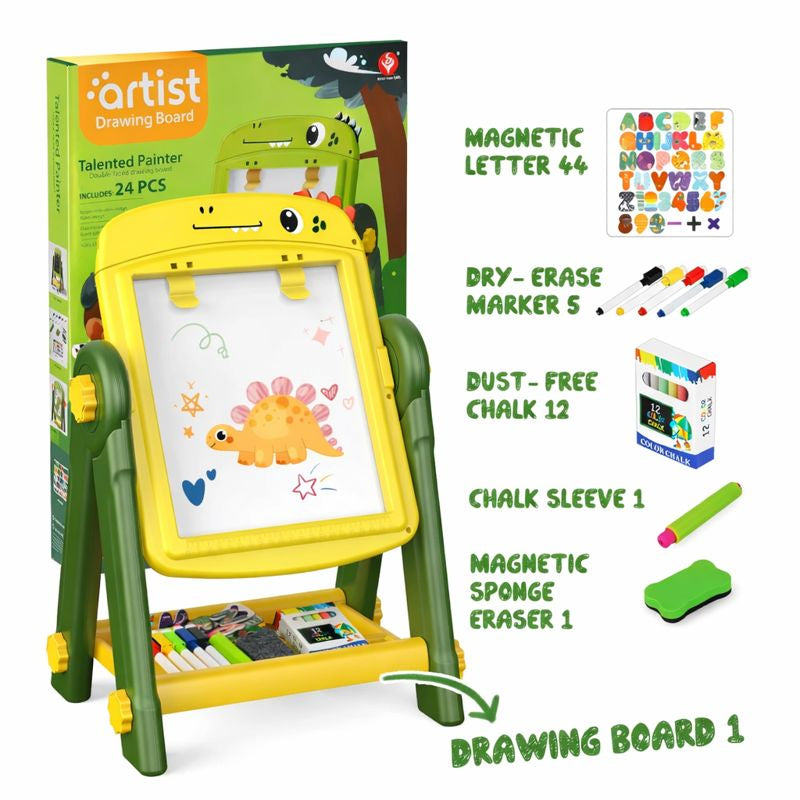 Kids Magnetic Drawing Board Easel