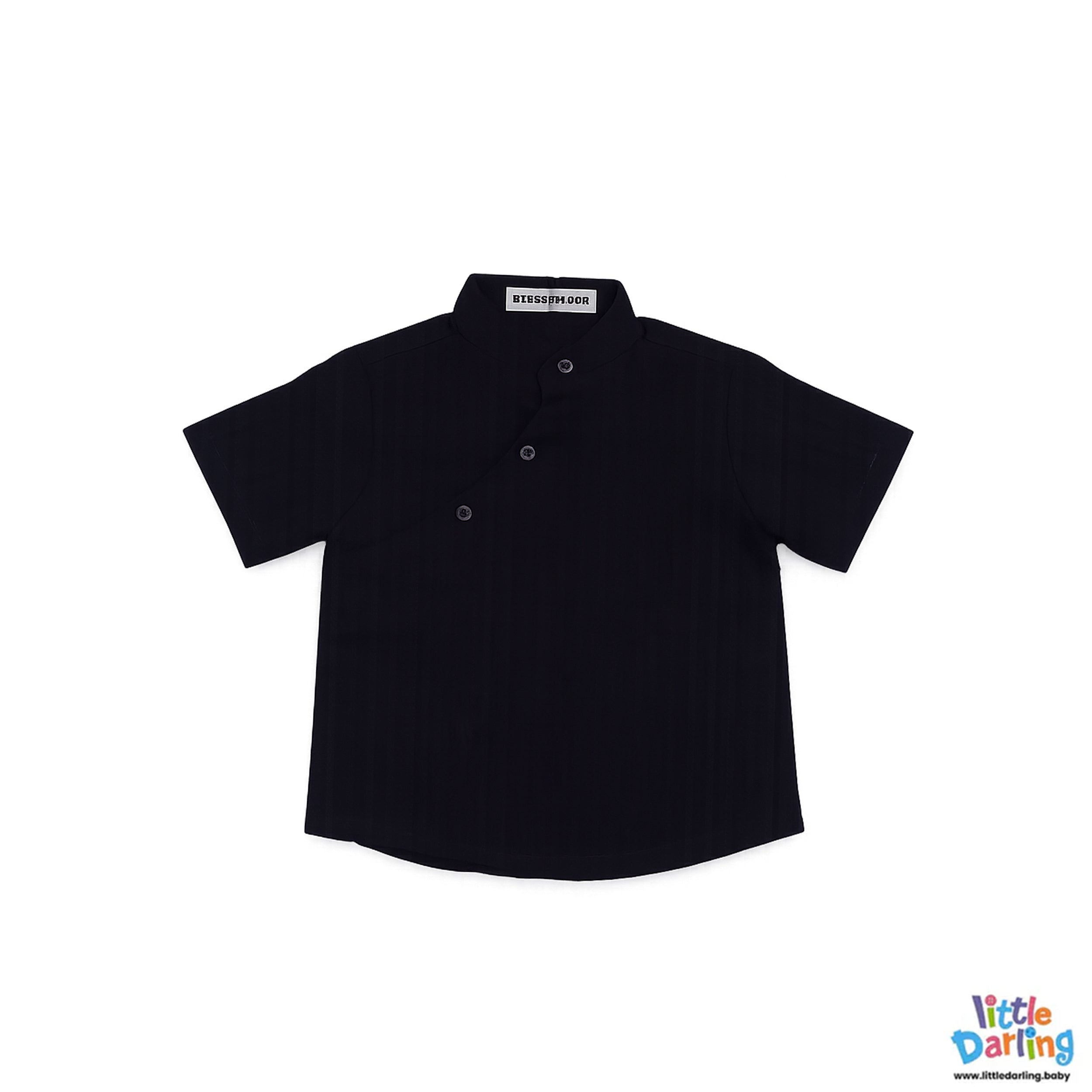 Elegant Boys Navy Kurta Pant Set