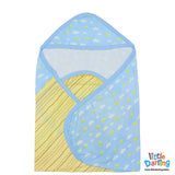 Baby Hooded Wrapping Sheet Monkey & Cloud | Little Darling
