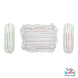 Baby Head Pillow Set PK Of 3 Truck & Car Stripes | Little Darling