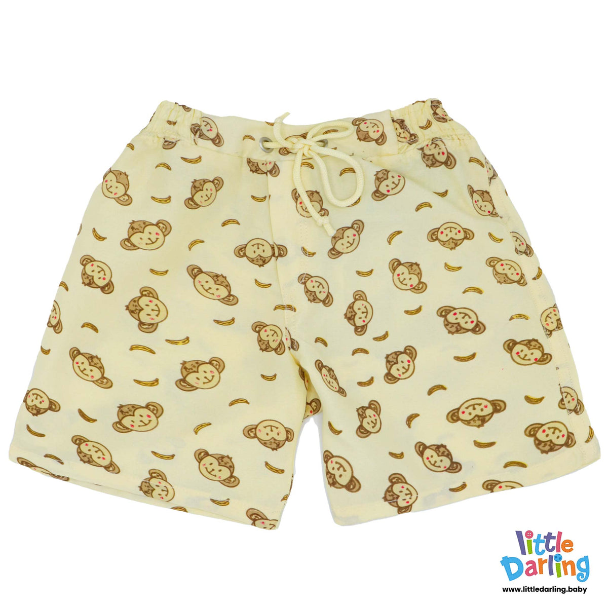 Baby shorts Monkey & Cloud Monkey Print | Little Darling Price in Pakistan