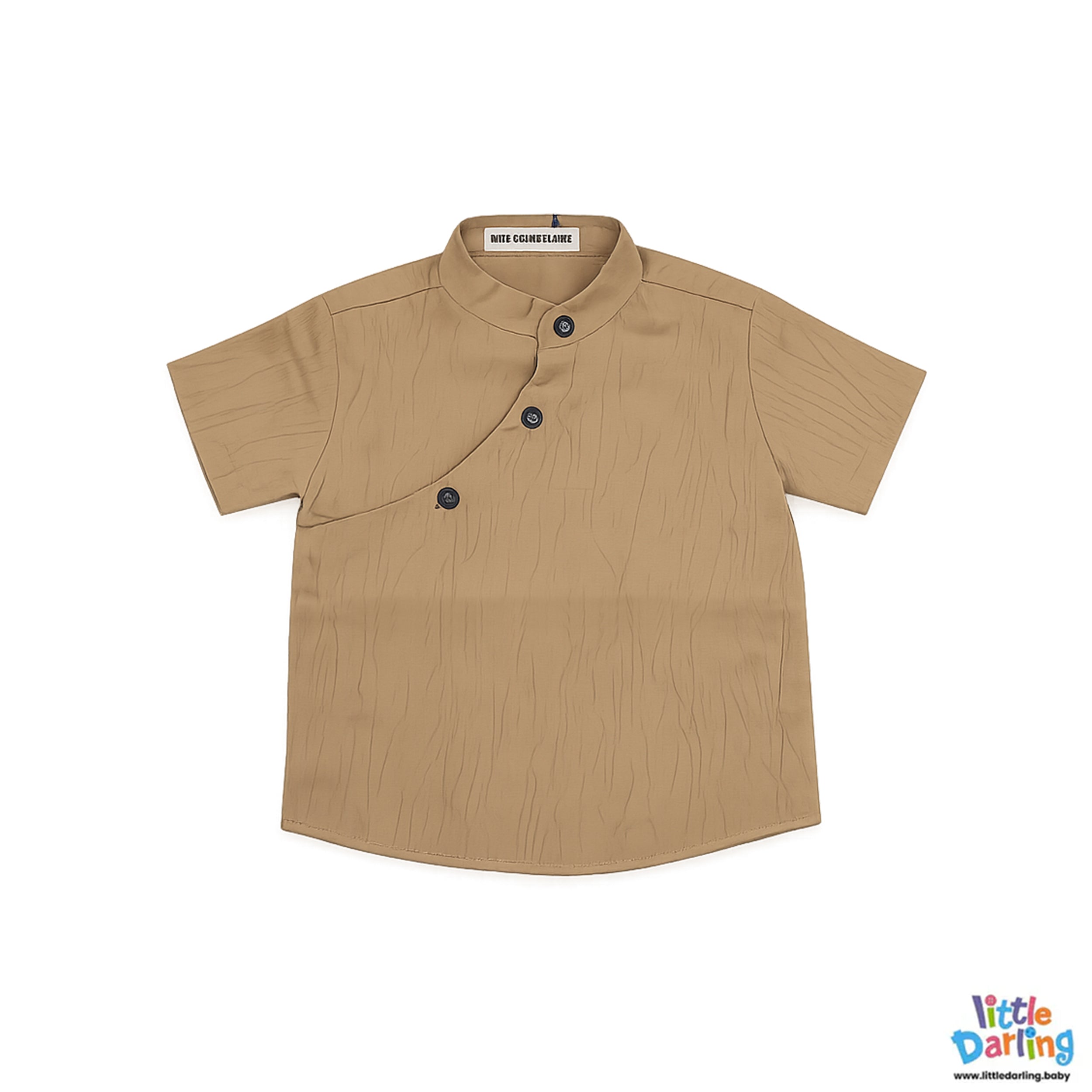 Elegant Boys Camel Kurta Pant Set