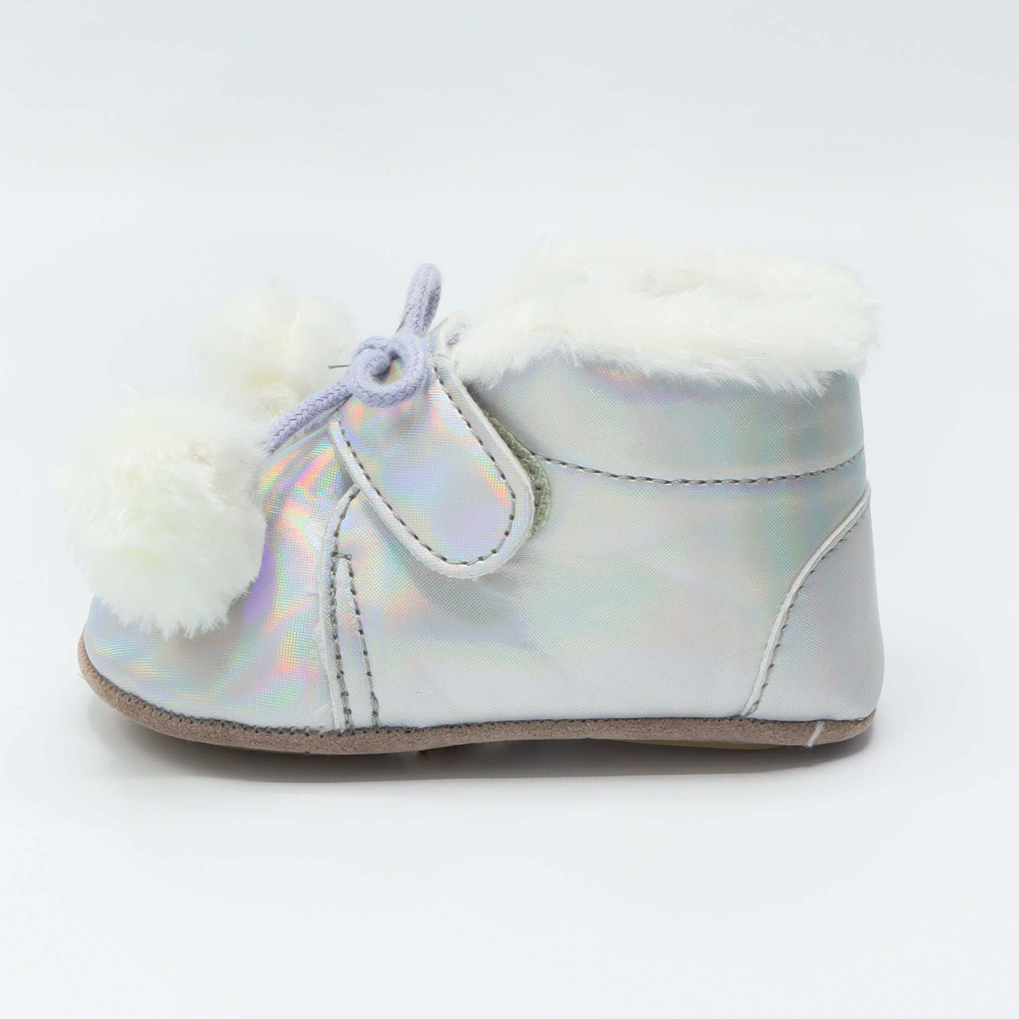 Baby Shoes Silver Color