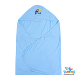 Baby Hooded Wrapping Sheet Truck & Car Sky Blue Color | Little Darling