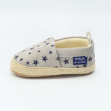 Baby Sneaker Grey Color with Blue Star Print