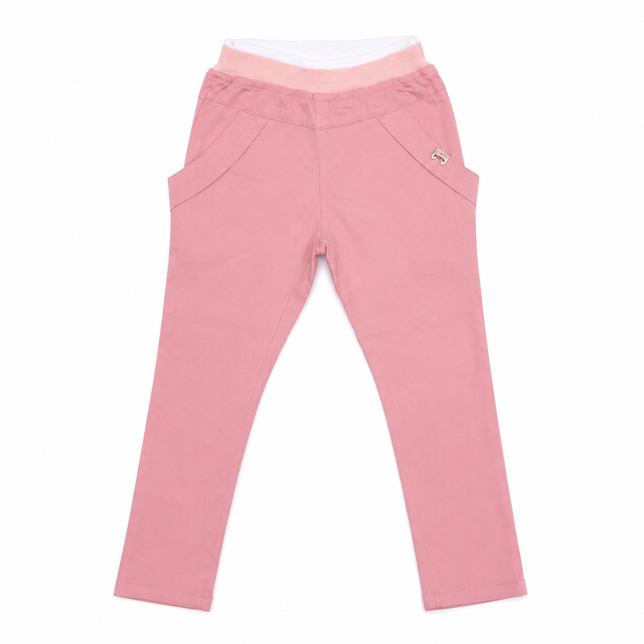 Stylish Girls Baby Pink Casual Pants
