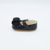 Baby Shoes With Flower black Color