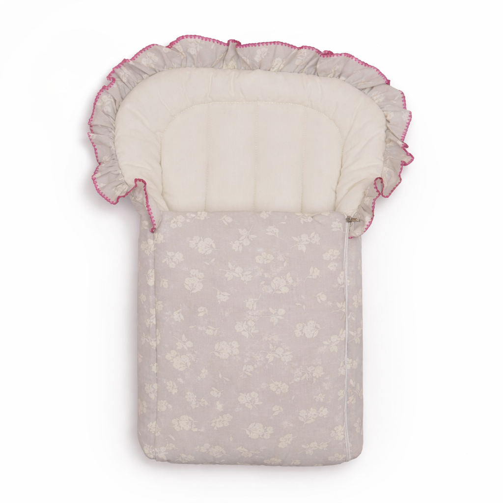 Baby Carry Nest Frill Flower Print by Little Darling