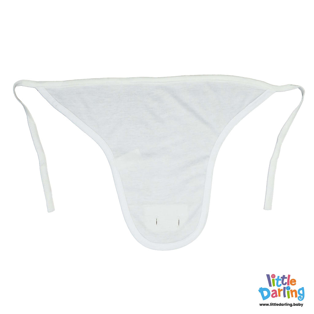 Baby Nappy Pack of 3 White Color | Little Darling