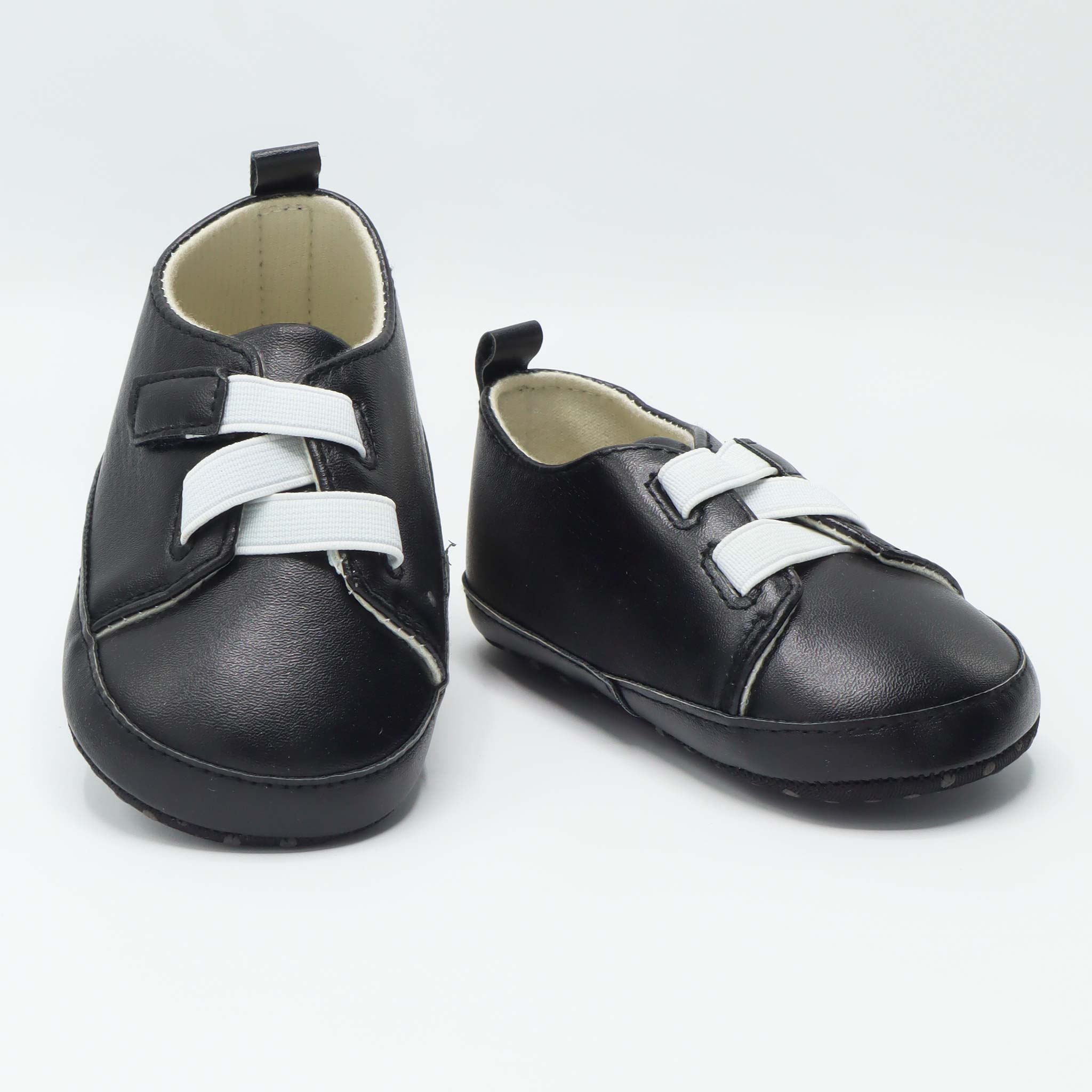 Baby Sneaker Black Color with White Laces