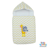 Baby Carry Nest Hooded Hello Big World Yellow Color | Little Darling