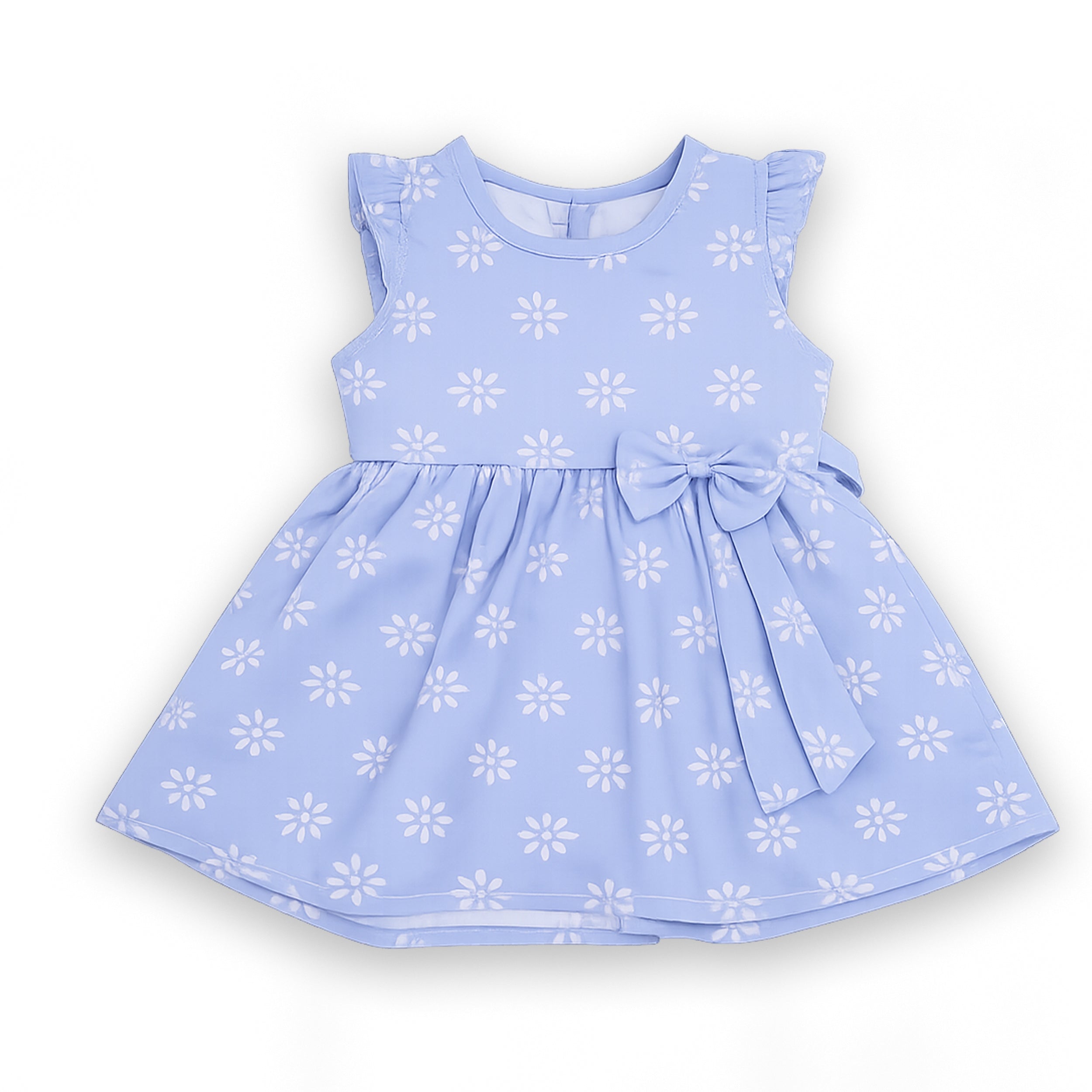 Baby Girls Blue Floral 2 Pcs Outfit