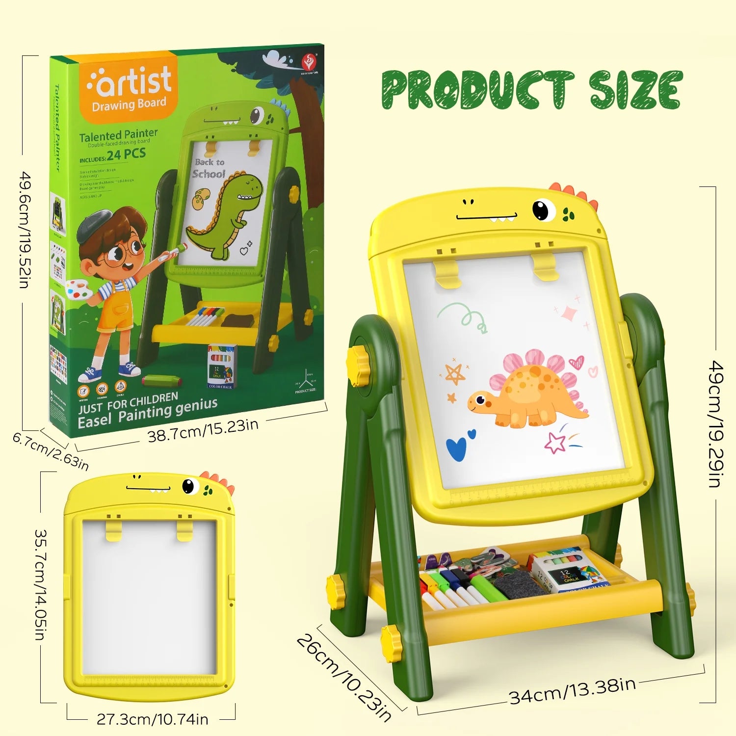Kids Magnetic Drawing Board Easel