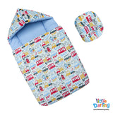 Baby Carry Nest Hooded Truck & Car Sky Blue Color | Little Darling