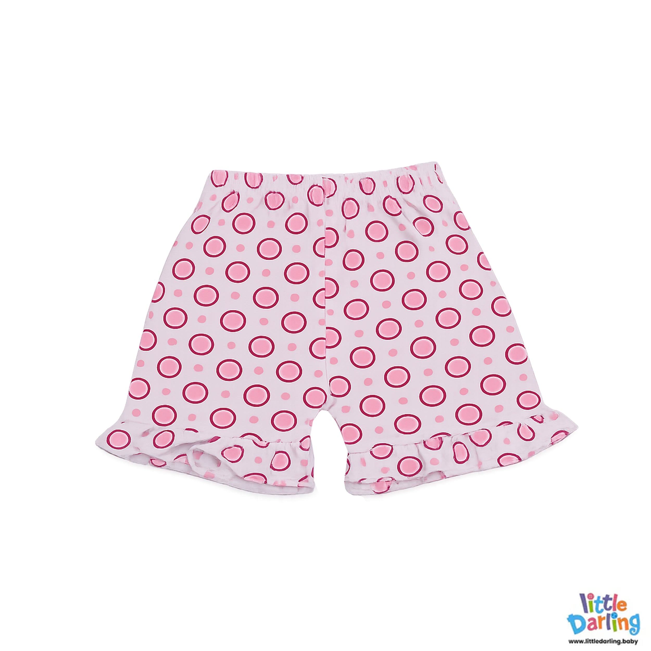 Baby Girls Pink Top & Shorts Set