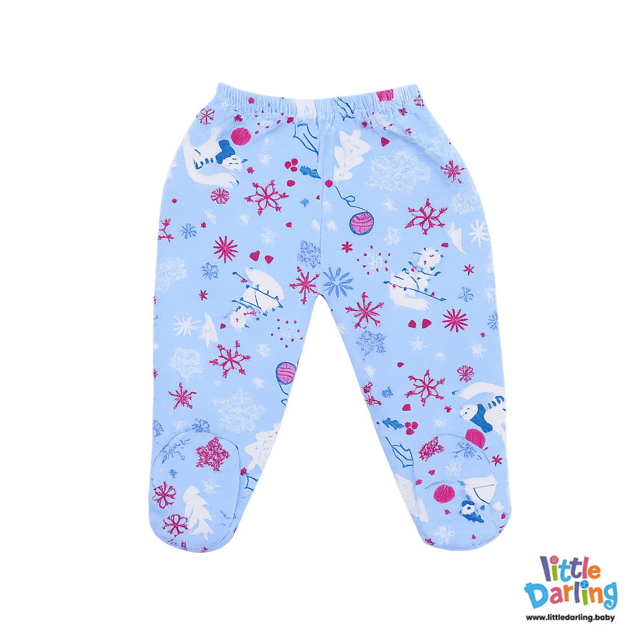 4 Pcs Newborn Gift Set Blue Color by Little Darling