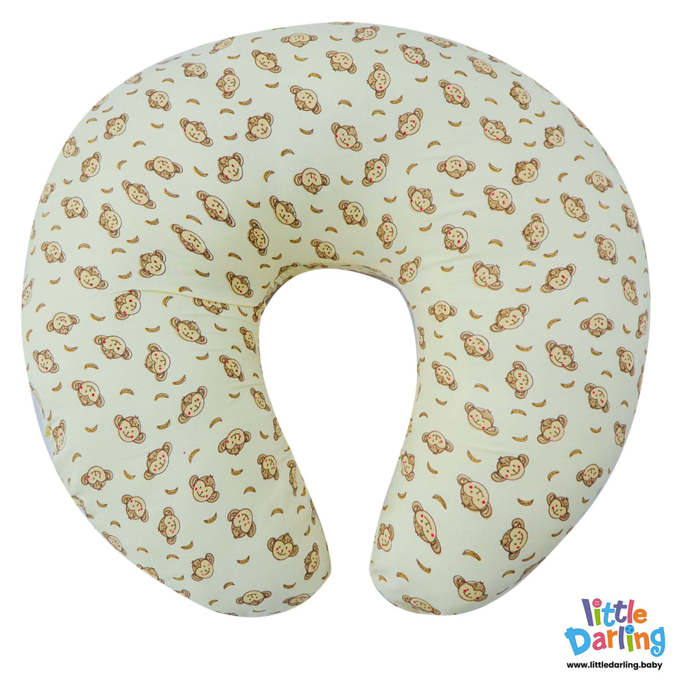 Feeding Pillow Monkey & Cloud Monkey Print | Little Darling Price in Pakistan